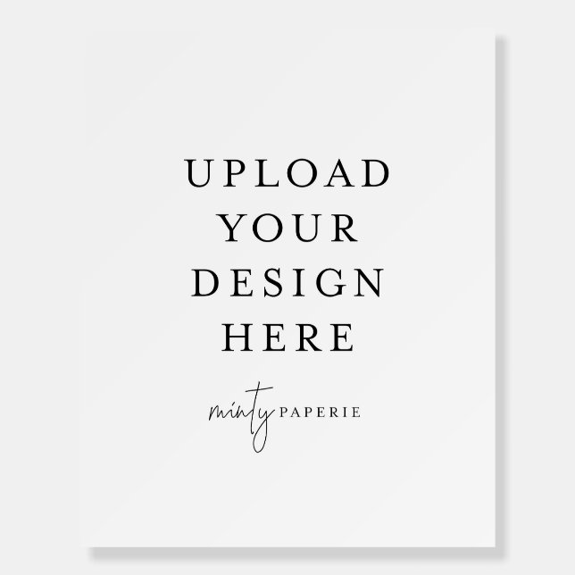 16" x 20" Foam Board - Portrait (Front)