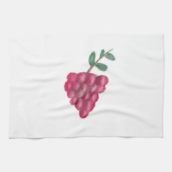 16" X 24" Kitchen Towel - Red Grapes by ELGRECOART at Zazzle