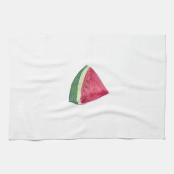 16" X 24" Kitchen Towel - Watermelon by ELGRECOART at Zazzle