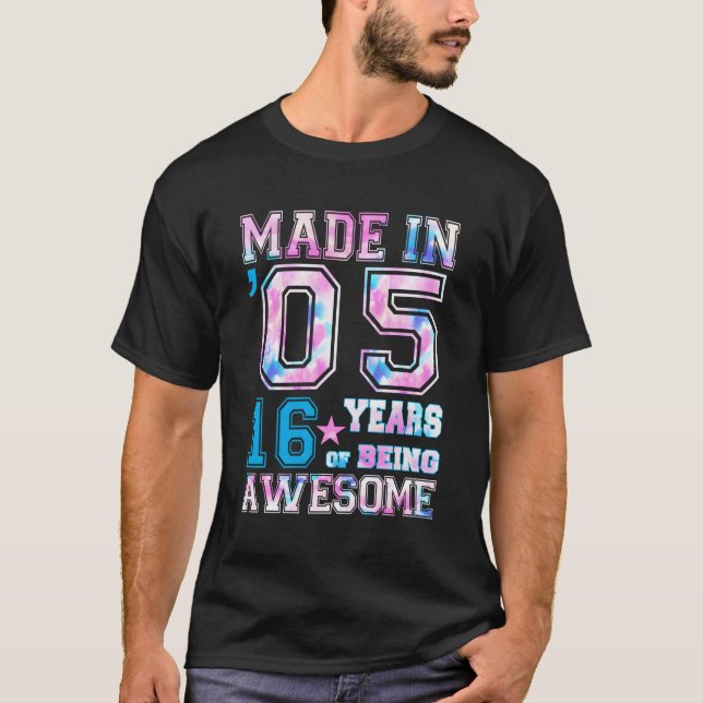 16 Year Old Girl Gifts For 16Th Birthday Gift Born T-Shirt (Front)
