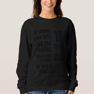 16 Years Married Funny 16th Wedding Anniversary Sweatshirt