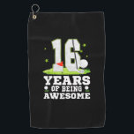 16 Years Of Being Awesome 16th Birthday Golf Theme Golf Towel<br><div class="desc">16 Years Of Being Awesome 16th Birthday Golf Theme T-Shirt</div>