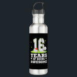 16 Years Of Being Awesome 16th Birthday Golf Theme Stainless Steel Water Bottle<br><div class="desc">16 Years Of Being Awesome 16th Birthday Golf Theme T-Shirt</div>