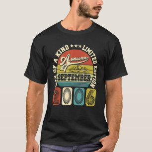 16 Years Old 16th Birthday Awesome Since Septembe T-Shirt