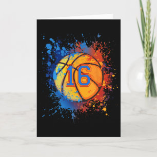 16 Years Old 16th Birthday Sketll Gift For Boys Pa Card
