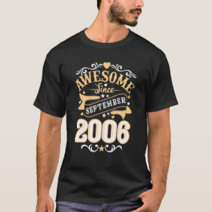16 Yr Old September 2006 16th Birthday T-Shirt