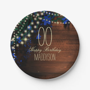 16th 18th 21st 30th 40th 50th 60th 70th Birthday Paper Plates