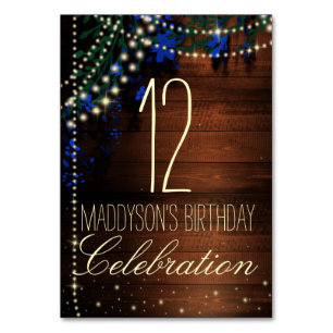 16th 18th 21st 30th 40th 50th 60th 70th Birthday Table Number