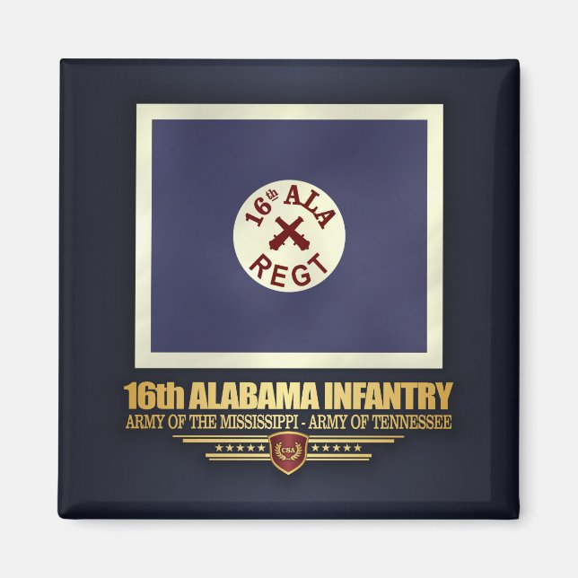 16th Alabama Infantry (f10) Magnet (Front)