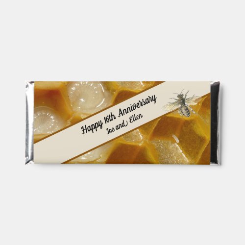 16th Anniversary Beeswax  Hershey Bar Favors