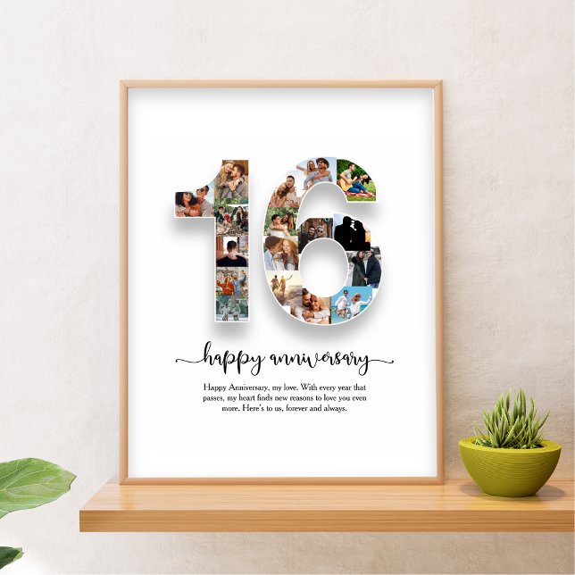 16th Anniversary Photo Collage Poster (Creator Uploaded)