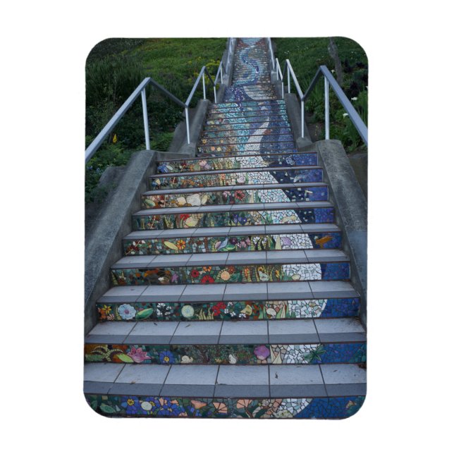16th Avenue Tiled Steps #2 Magnet (Vertical)