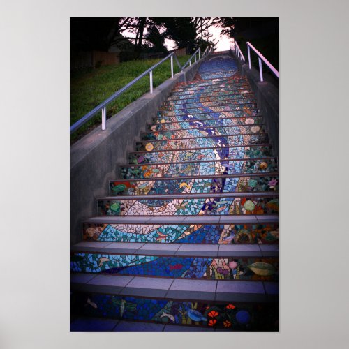 16th Avenue Tiled Steps 3 Poster