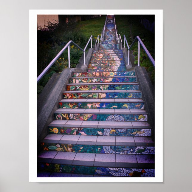 16th Avenue Tiled Steps #4-2 Poster (Front)