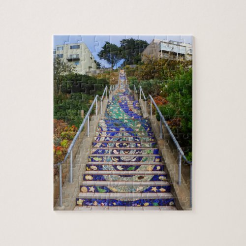 16th Avenue Tiled Steps 6 Jigsaw Puzzle