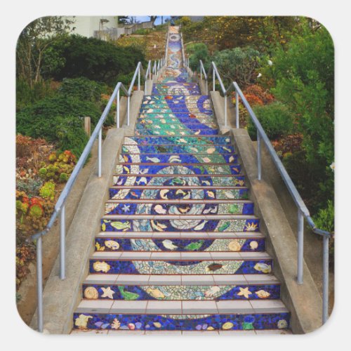 16th Avenue Tiled Steps 6 Stickers