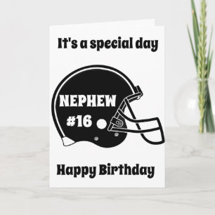 **16th BIRDAY** SPECIAL BOY "SPECIAL NEPHEW!!!" Card