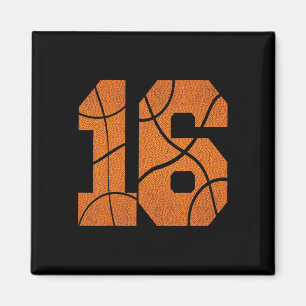 16th Birthday Basketball Boys Kids  Magnet