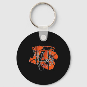 16th Birthday Basketball Kids Keychain