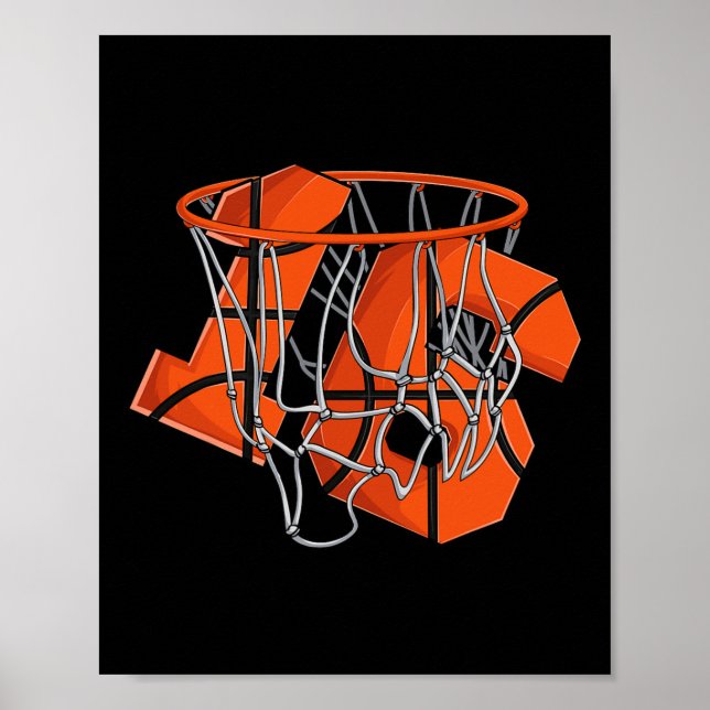 16th Birthday Basketball  Kids Poster (Front)