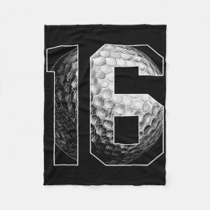 16th Birthday Boy Golf Player Golf 16 Years Old Fleece Blanket