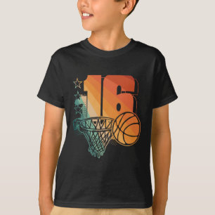 16th Birthday Boy Sketll Player Sketll 16 Years Ol T-Shirt