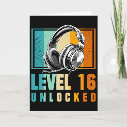 16th Birthday Boy Video Gamer Level 16 Unlocked Bo