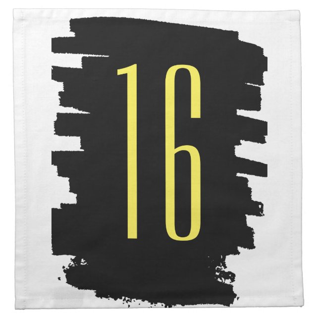 16th birthday Cloth Napkins (Front)