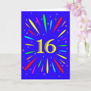16th Birthday Explosion Card