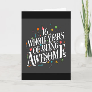 **16th** BIRTHDAY FOR A VERY *SPECIAL TEENAGER* Card