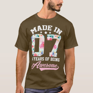 16th Birthday Girl Gift For nager Girls Made In 20 T-Shirt