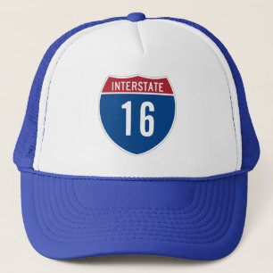 16th Birthday Interstate Sign Trucker Hat
