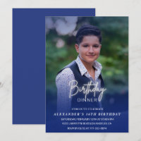 16th birthday invitation Birthday Dinner Photo Men