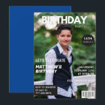 16th birthday invitations Men Him Magazine Cover<br><div class="desc">16th birthday invitations Men Him Magazine Cover Photo</div>