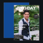 16th birthday invitations Men Him Magazine Cover<br><div class="desc">16th birthday invitations Men Him Magazine Cover Photo</div>