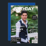 16th birthday invitations Men Him Magazine Cover<br><div class="desc">16th birthday invitations Men Him Magazine Cover Photo</div>