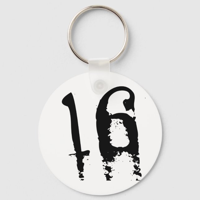 16th Birthday Keychain (Front)