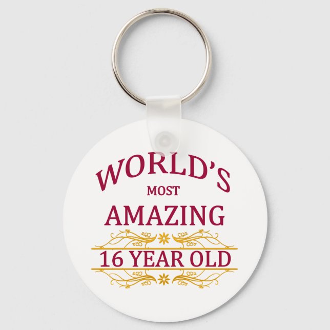 16th. Birthday Keychain (Front)