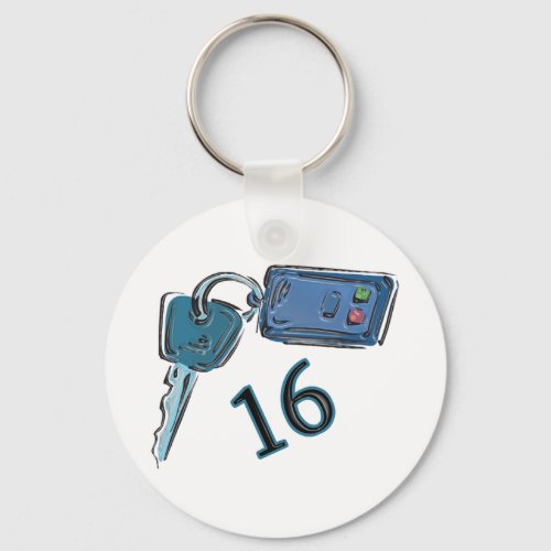 16th Birthday Keys Gifts Keychain