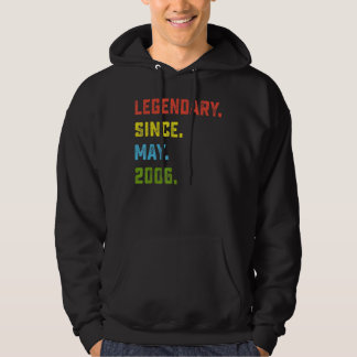 16th Birthday  Legendary Since May 2006 16 Years O Hoodie
