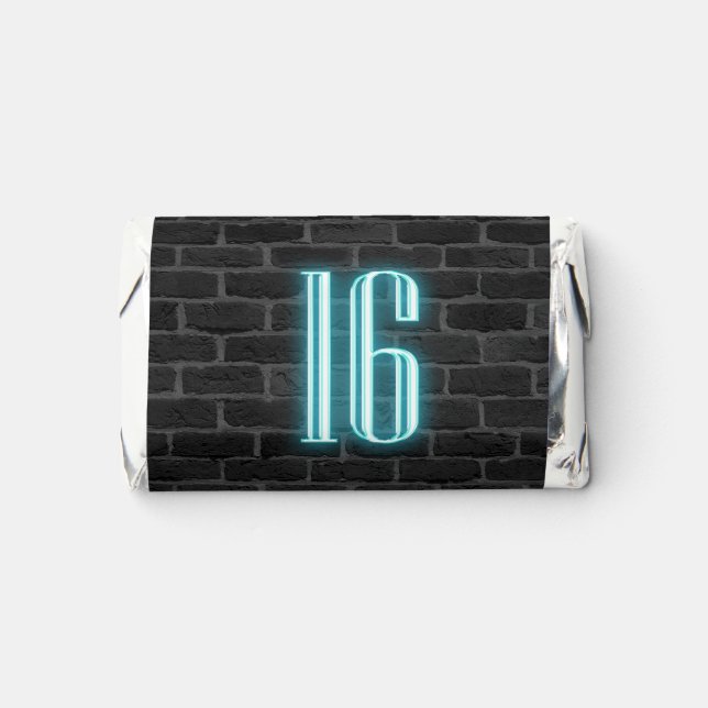 16th Birthday Neon Sign  Hershey's Miniatures (Front)