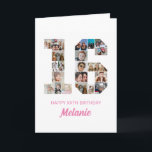 16th Birthday Number 16 Photo Collage Personalized Card<br><div class="desc">Celebrate momentous 16th Birthday with this cute card. It's a personalized photo collage birthday card that allows you to create a truly unique and memorable design. This customizable template lets you insert your own cherished photos, capturing the precious moments throughout the year. This custom card is perfect for commemorating your...</div>