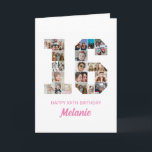 16th Birthday Number 16 Photo Collage Personalized Card<br><div class="desc">Celebrate momentous 16th Birthday with this cute card. It's a personalized photo collage birthday card that allows you to create a truly unique and memorable design. This customizable template lets you insert your own cherished photos, capturing the precious moments throughout the year. This custom card is perfect for commemorating your...</div>