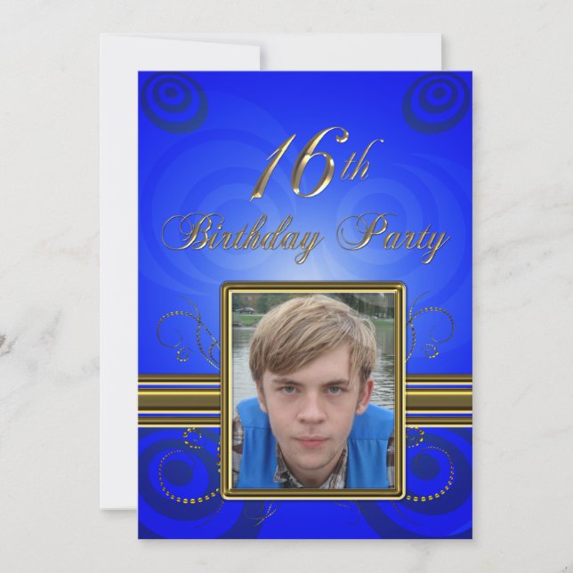 16th Birthday party Invitation (Front)