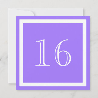 16th Birthday Party Invitation - Purple Lilac