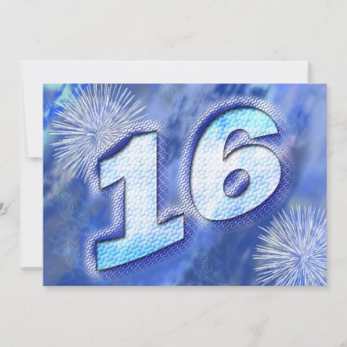 16th Birthday party invite