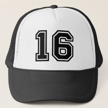 16th Birthday Party Trucker Hat by TomR1953 at Zazzle