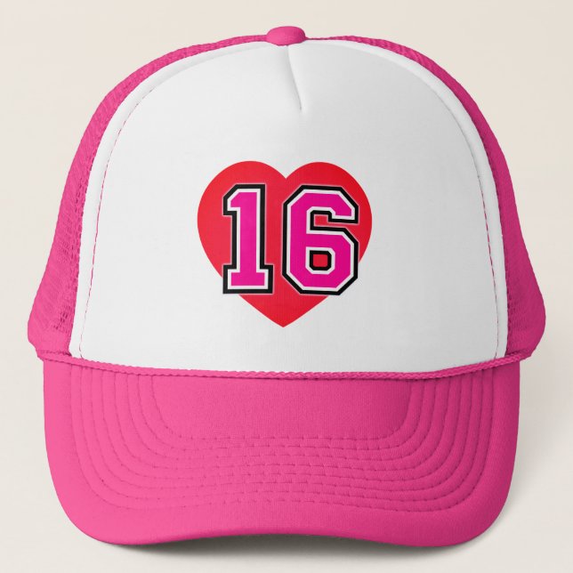 16th Birthday Party Trucker Hat (Front)
