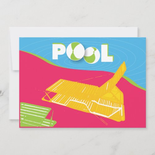 16th Birthday Pool Party Invitation