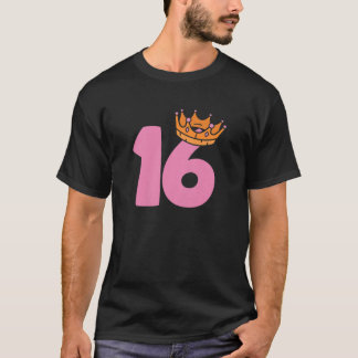 16Th Birthday Queen Girls Happy Birthday Party Fun T-Shirt